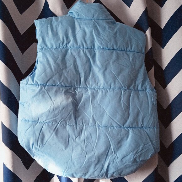 Light Blue Fashion Nova Puffer Vest Size Large - Picture 4 of 4